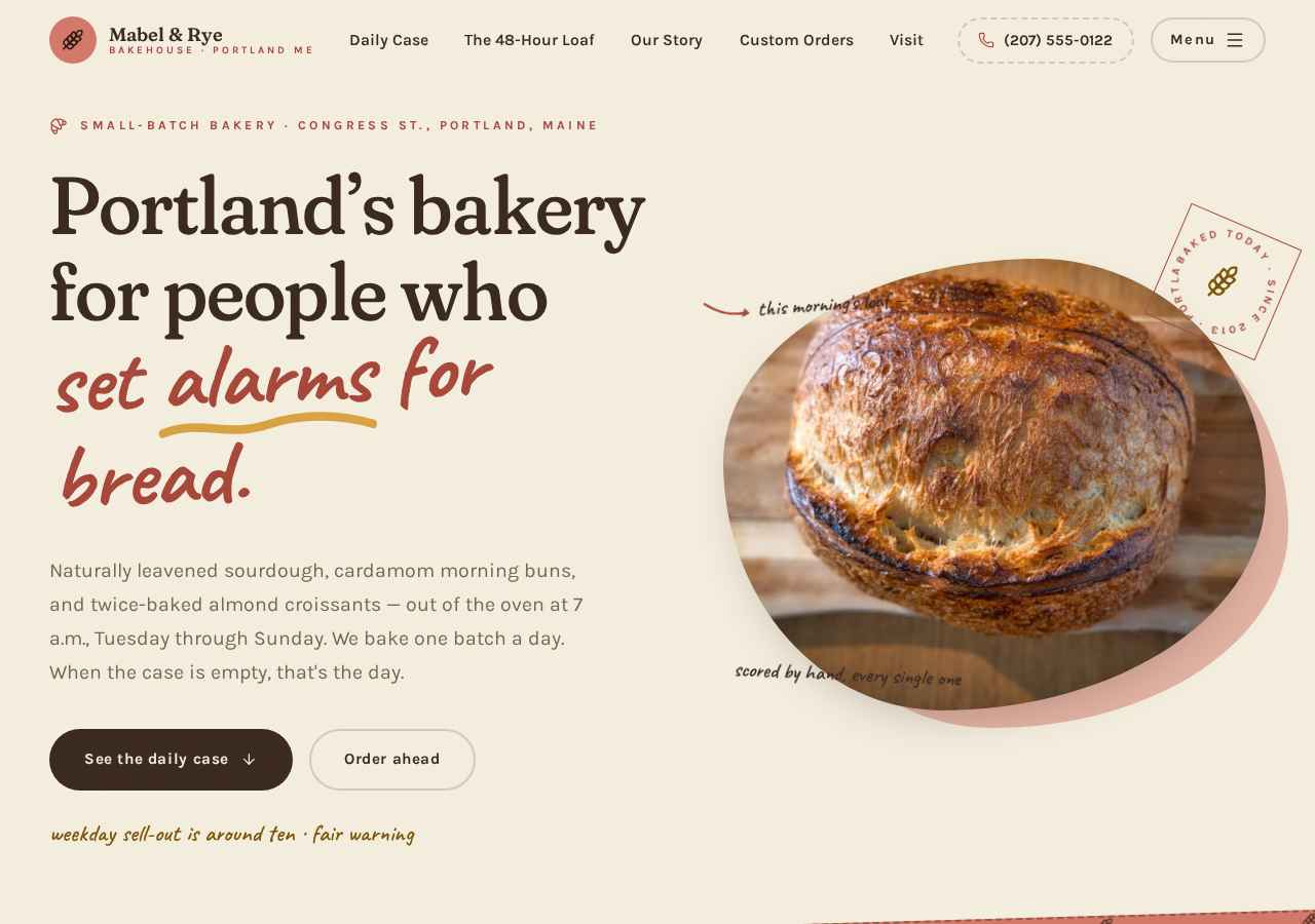 Mabel & Rye Bakehouse website