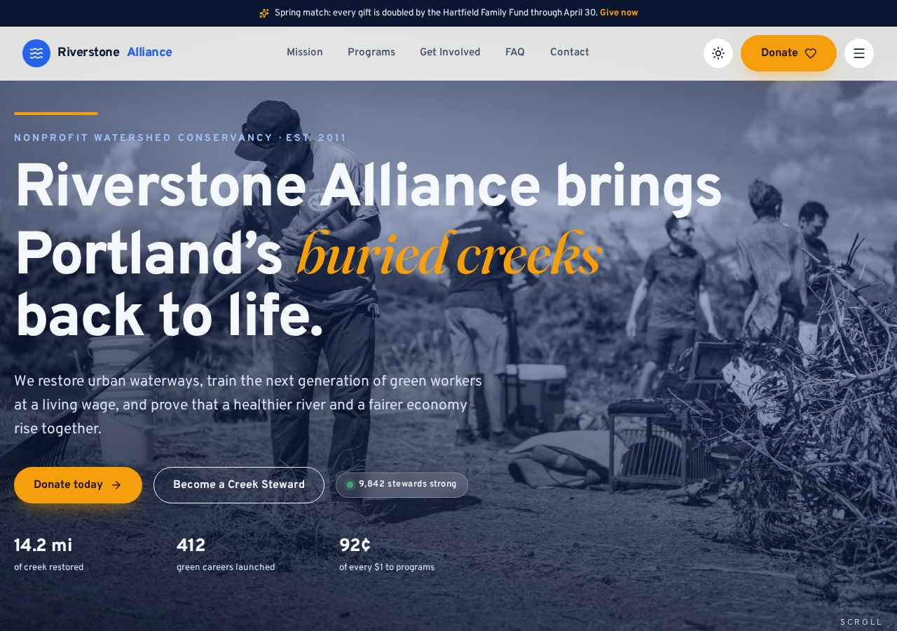 Riverstone Alliance — live site preview