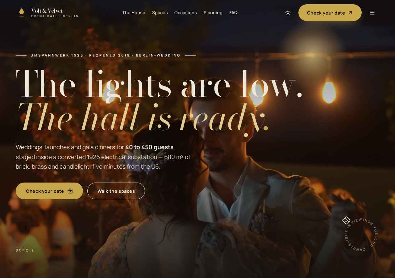 Volt & Velvet — live site preview